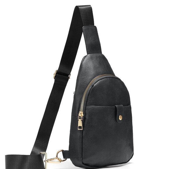 Handbags - Faux Leather Crossbody Bag Womens Compact Travel Purse Small Shoulder Accessory